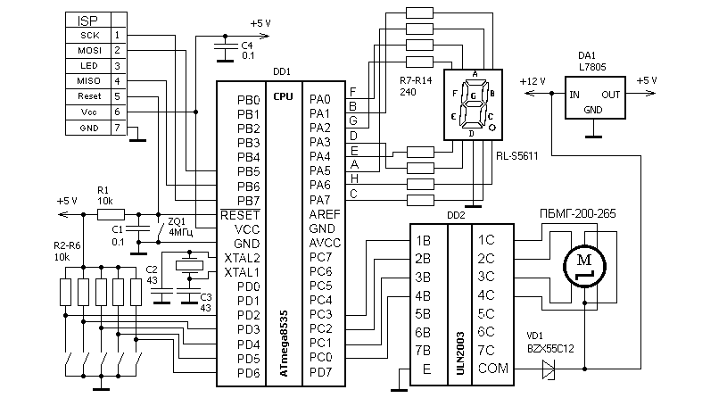 Структурная схема шагового двигателя - 95 фото