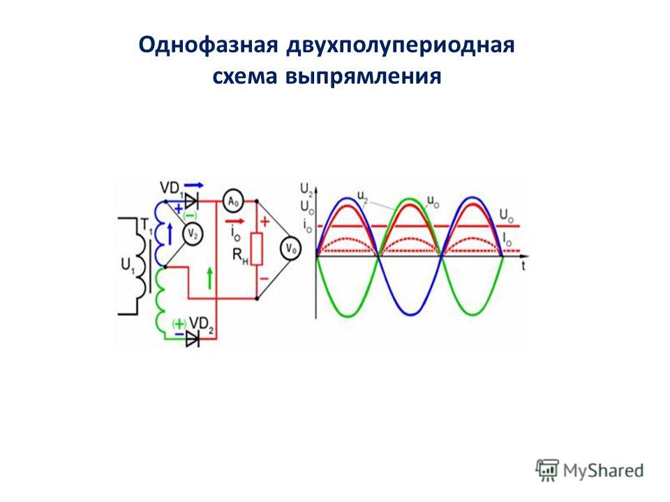 Двухполупериодный выпрямитель схема и принцип работы