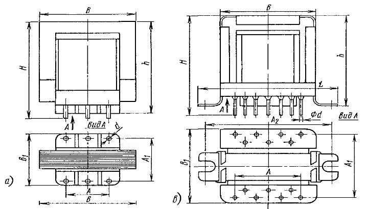 Вид трансформаторов ТОТ-типа