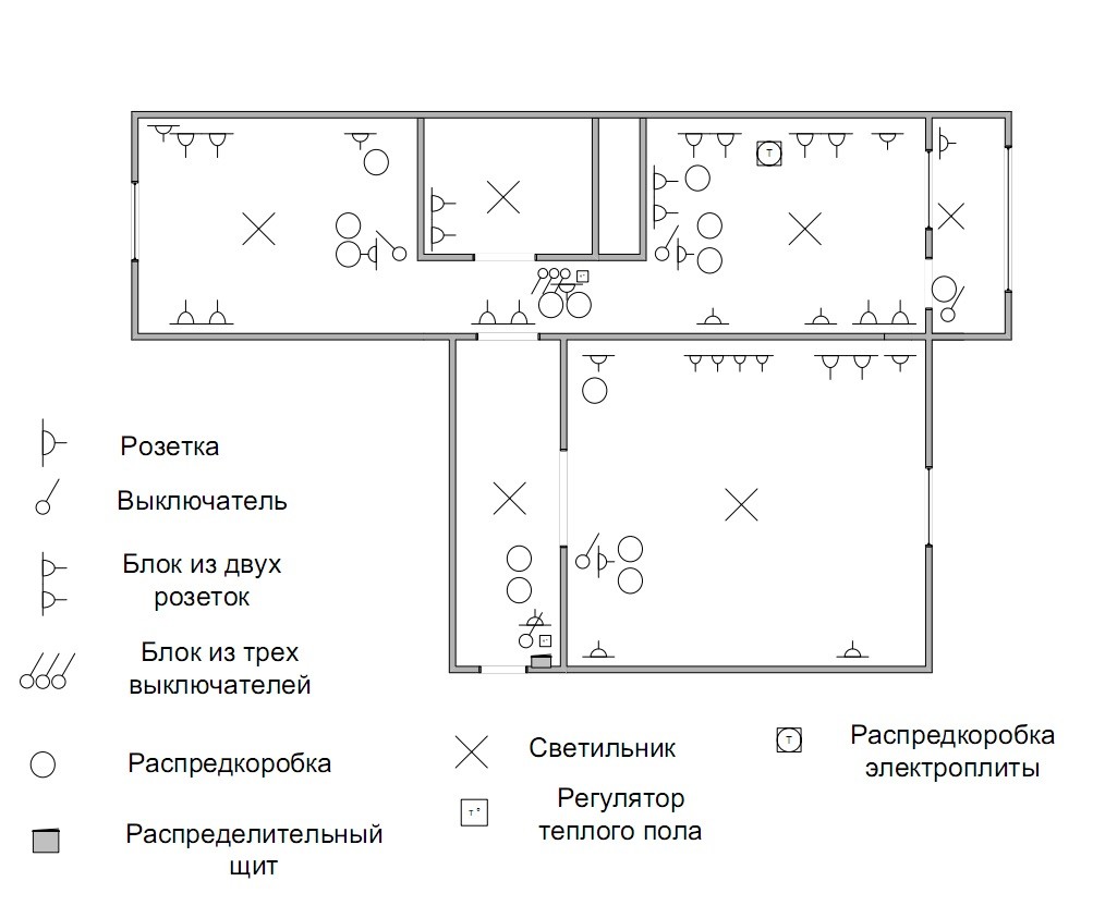 электрическая схема квартиры