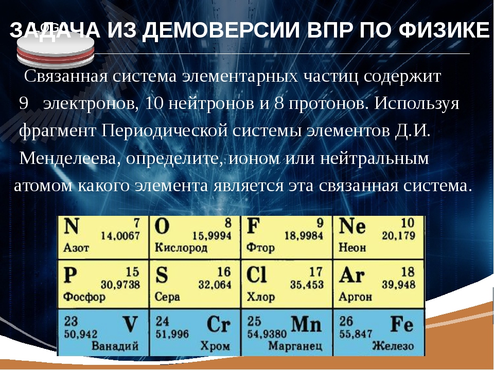 13 протонов какой элемент