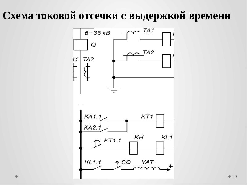 Токовая отсечка схема