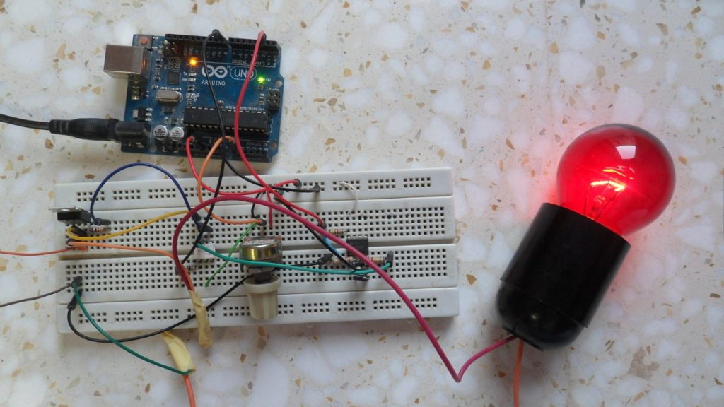 Arduino lamp brightness control