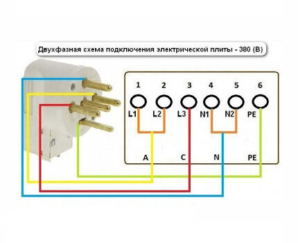 Двухфазная схема подключения