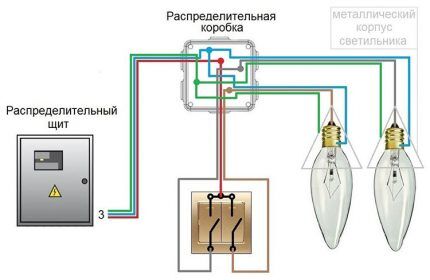 Схема с заземлением