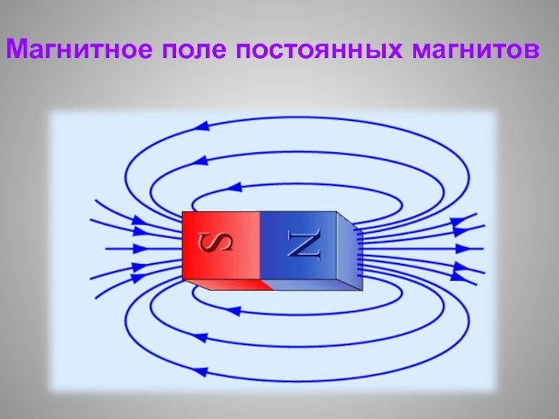 Рассмотрите изображение магнитных полей между полюсами магнитов полученные с помощью железных опилок