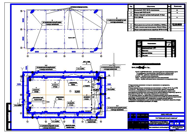 Проект молниезащиты dwg