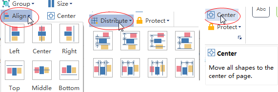 align uml shapes