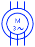 3 Phase wound rotor motor Symbol