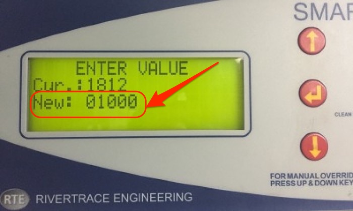 Entering oil discharge limit in ODME