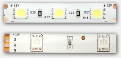 Analog LED strips - Single color (top), Multicolor (bottom)