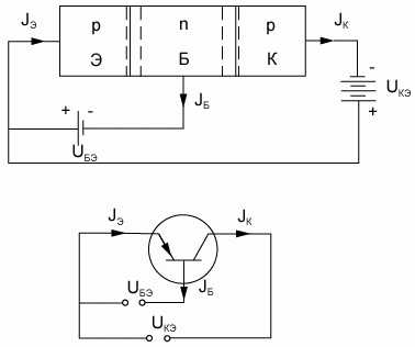 Схему включения транзистора с общим эмиттером